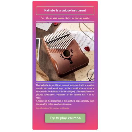 Kalimba app